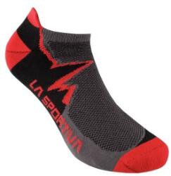 La Sportiva Climbing Socks Șosete Carbon/Mountain Red 41-43 EU