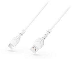 DEVIA Kintone V2 Series USB - USB Type-C adat- és töltőkábel 5V/2.1A fehér, 1m, ECO csomagolás (ST351310) (ST351310) (ST351310)