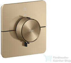 Hansgrohe AXOR SHOWERSELECT ID Softsquare 1 funkciós falsík alatti termosztát, szálcsiszolt bronz 36758140 (36758140)