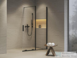 RAVAK ROLL 120 cm-es walk-in zuhanyfal, fekete/transparent X9WVG0300Z1 (X9WVG0300Z1)