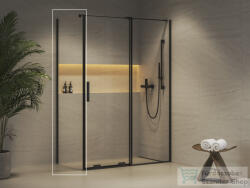 RAVAK ROLL 100 cm fix oldalfal, transparent, fekete X90VA0300Z1 (X90VA0300Z1)