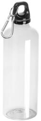  Kulacs műanyag 600ml sport ivópalack, alumínium karabinerrel, áttetsző 6, 9 x 21, 5cm