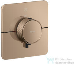 Hansgrohe AXOR SHOWERSELECT ID Softsquare 1 funkciós falsík alatti termosztát, polírozott vörös arany hatású 36758300 (36758300)