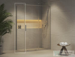 RAVAK ROLL 90 cm fix oldalfal, transparent, króm X90V70C00Z1 (X90V70C00Z1)