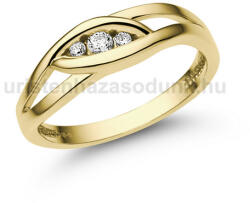  E354SC - CIRKÓNIA köves Sárga arany Eljegyzési gyűrű (E354SC)
