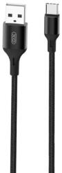 XO NB143 USB-A - USB-C kábel 1m fekete (6920680870684) (6920680870684)