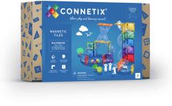 Connetix mágneses golyópálya kiegészítő szett (szivárvány) - 66 db