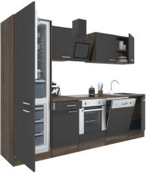 Leziter Yorki 280 konyhabútor alsó sütős, alulfagyasztós hűtős kivitelben (L280YAN-SUT-AF)