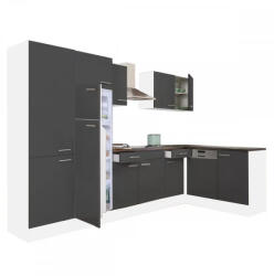 Leziter Yorki 340 sarok konyhabútor felülfagyasztós hűtős kivitelben (LS340FHAN-PSZ-FF) - everyo