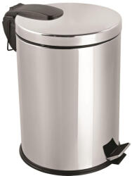 Dayco Metal Rozsdamentes acél pedálos szemetes, kivehető műanyag vödörrel, 3L, fényes (DM0101) - everyo