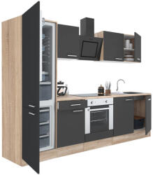 Leziter Yorki 270 konyhabútor alsó sütős, alulfagyasztós hűtős kivitelben (L270STAN-SUT-AF) - everyo