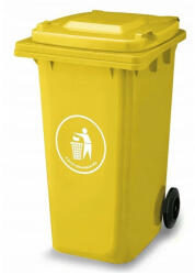 Mirpol Hulladéktároló 120L SÁRGA (5902659141262) - everyo