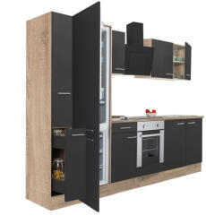 Leziter Yorki 300 konyhabútor alsó sütős, alulfagyasztós hűtős kivitelben (L300STAN-SUT-AF)