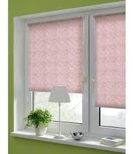  KLÖCKNER fényáteresztő vászon roló, LILA VIRÁG (90*210 cm)