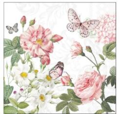 Ambiente Amelia white papírszalvéta 25x25cm, 20db-os