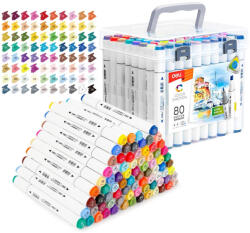 Deli 14- Sketch marker Deli kétvégű 80 darabos - 70803-80