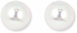 White & Black Igazgyöngy fehérarany fülbevaló - 7-7, 5mm - édesvízi (AU14358)