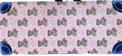  Gumifüles lepedő óvodai fektetőre - rózsaszín koala - 58x130 cm