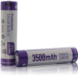 KeepPower 18650 3, 7V 3500mAh védett Li-ion akkumulátor USB C (P1835TC)