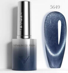 VENALISA Gel Polish - Csillogó Mélykék 10 ml-5649-Mágneses-Cat Eye (5649)