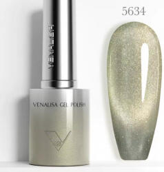 VENALISA Gel Polish - Irizáló Arany-Zöld 10 ml-5634-Mágneses-Cat Eye (5634)