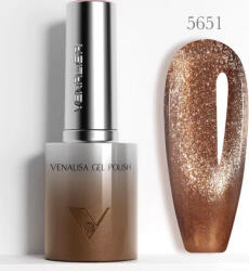 VENALISA Gel Polish - Csillogó Barna 10 ml-5651-Mágneses-Cat Eye (5651)