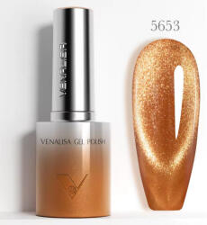 VENALISA Gel Polish - Metálfényű Rézarany 10 ml-5653-Mágneses-Cat Eye (5653)