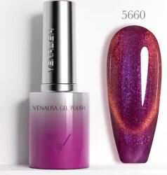 VENALISA Gel Polish - Multikróm Lila-Narancs 10 ml 5660-Mágneses-Cat Eye (5660)