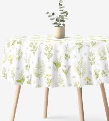 Goldea kör alakú teflonos terítő - erdei virágok Ø 150 cm