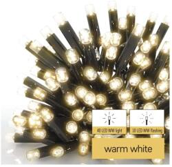 KORLEAND Profi toldható fényfüzérhez: 5 méter meleg fehér fényfüzér, fehér - tápegység nélkül!