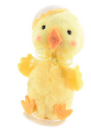 Decorer Figurina Puisor din textil galben alb 6x5x9 cm (A16.10.77BDECO)
