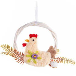Decorer Coronita Paste decor Gaina multicolora 16 cm (A16.17.81BDECO)