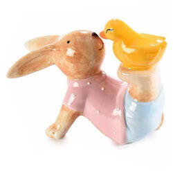 Decorer Figurina Iepuras Paste ceramica multicolora 11.5x5.5x9 cm (A71.48.55BDECO)