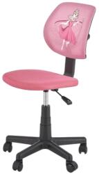 HM Scaun birou copii HM Bingo, stofa, baza polipropilena, inaltime reglabila, rotatie 360 , 70 kg, roz (00004148) - izocor