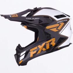 FXR Racing Cască Enduro - Cross - Snowmobil FXR HELIUM CARBON MX · Auriu / Alb