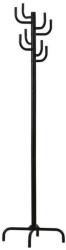 HM Cuier pom metalic HM W11, robust, cu 8 agatatori, pentru hol, salon, sala asteptare, negru (00002501) - izocor Agatator cuier
