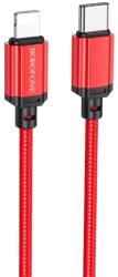 BOROFONE Cablu Date, Borofone, BX87 Sharp - USB Tip C la Lightning - PD 20W, 1 Metru, Rosu (KABAV1489)
