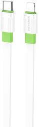 BOROFONE Cablu Date, Borofone, BX89 Uniune - USB TIP C La Lightning - PD 20W, 1 Metru, Alb-Verde (KABAV1500)