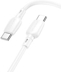 BOROFONE Cablu Date, Borofone, BX93, Super Power, USB Tip C la Tip C, 60W 3A, 1 Metru, Alb (KABAV1717)