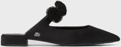 Karl Lagerfeld Satin Mule cu Toc în Culoare Negru KL40154-S0X (KL40154-S0X)
