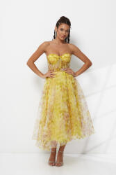 RichgirlBoudoir Rochie De Vară Pentru Nuntă / Botez Fără Bretele Galbenă 58036_026 (58036_026)