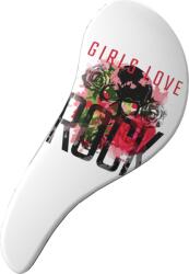 Sibel D-Meli-Melo Girls Love Rock perie pentru descurcarea părului, albă (57137)