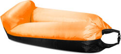 AGA Sac gonflabil LAZY BAG 230x70 cm Negru/Portocaliu (DS442-OR)