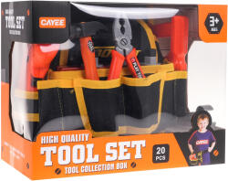 Set de bricolaj cu centură de unelte pentru copii 3+ Șurubelniță interactivă + accesorii (ZWA.KY1068-79) Set bricolaj copii