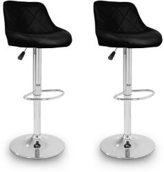Aga 2x Scaun de bar Negru (MR2000Black-2)