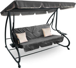 AGA Leagăn de grădină 2în1 GRANDLUX XXL Gri închis (MR4211DarkGrey)