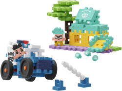 Marioinex MINI WAFFLE Mașină de poliție și bijuterie 80 bucăți (905913)