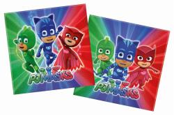 PJ Masks Șervețele de aniversare PJ Masks 33 cm / 20 bucăți (K15651)