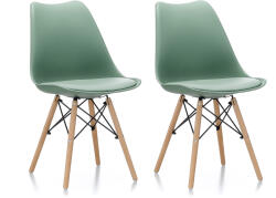 Aga 2x Scaun de masă MR2035 Verde (MR2035Green-2)