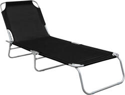 Linder Exclusiv Șezlong de grădină reglabil Negru (GM4001S)